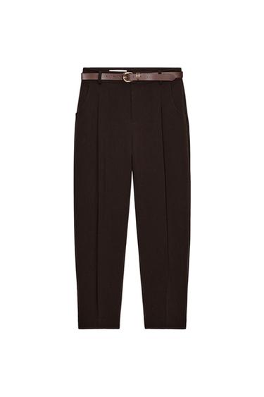 Zara VÖÖGA VIIGIPÜKSID - Tumepruun