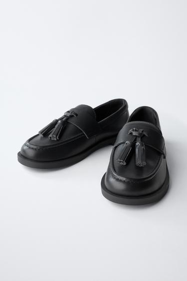 LOAFERS WITH TASSELS - Black by Zara - Image 3