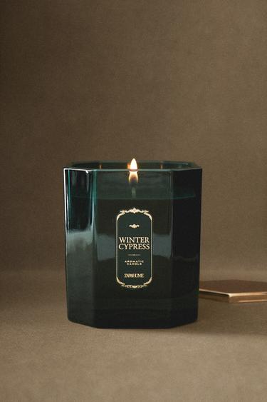 (280 G) WINTER CYPRESS SCENTED CANDLE - whisky by Zara - Image 4