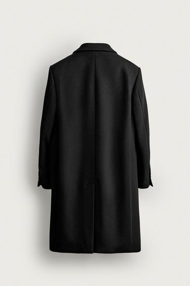 MANTECO® WOOL-BLEND DOUBLE-BREASTED COAT — Black 2