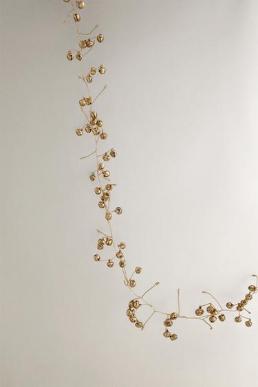 CHRISTMAS GARLAND WITH SLEIGH BELLS - Golden by Zara - Image 2