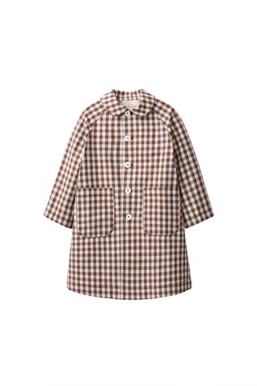 LANGER TRENCHCOAT MIT VICHY-KAROS – CREATED BY CARAMEL LONDON X ZARA - Braun von Zara