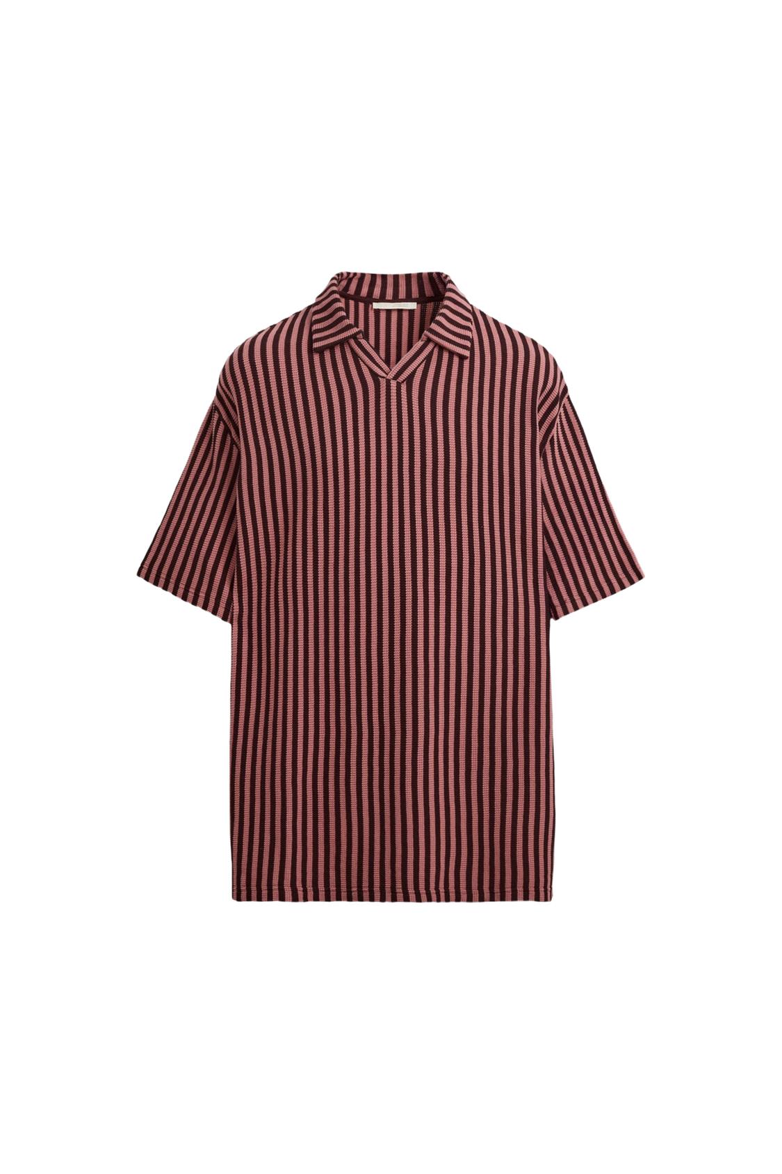 STRIPED JACQUARD POLO SHIRT - Image 4