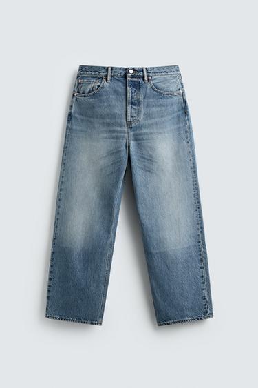 RELAXED STRAIGHT-LEG LIMITED EDITION JEANS - Blue by Zara