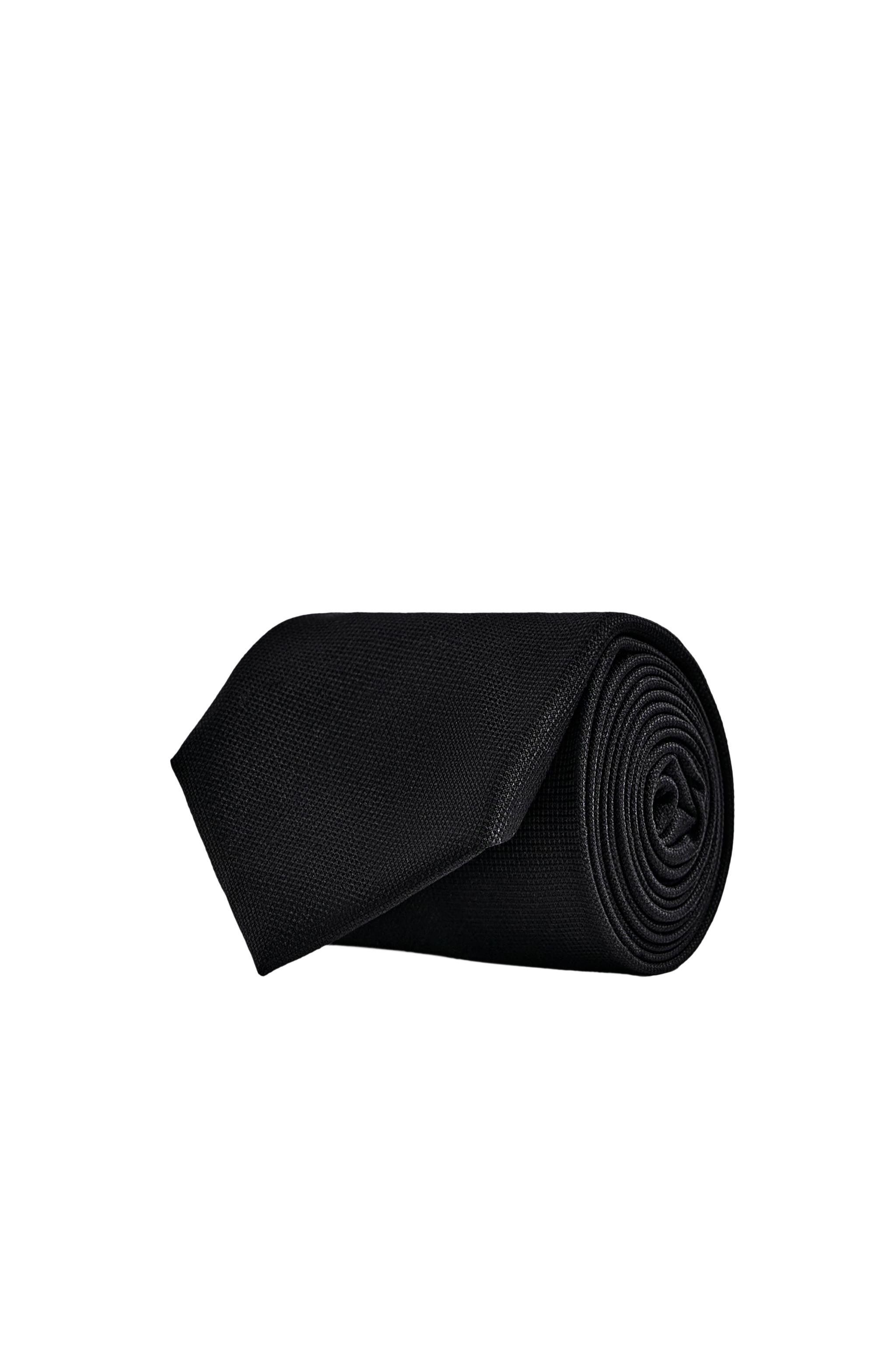 100% WOOL TEXTURED TIE - Navy blue | ZARA United States
