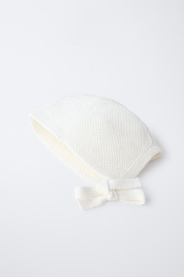 KNIT BONNET - Light ecru by Zara