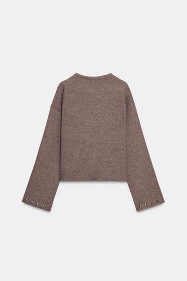 SUDADERA SOFT TACHAS - Marrón vigoré de Zara
