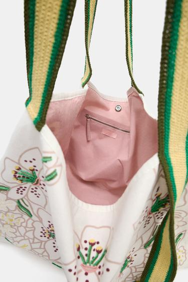 MAXI SAC SHOPPER TISSU FANTAISIE - Multicolore de Zara - Image 4