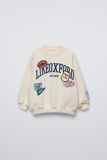 SUDADERA PARCHES - Crudo / Vigoré de Zara