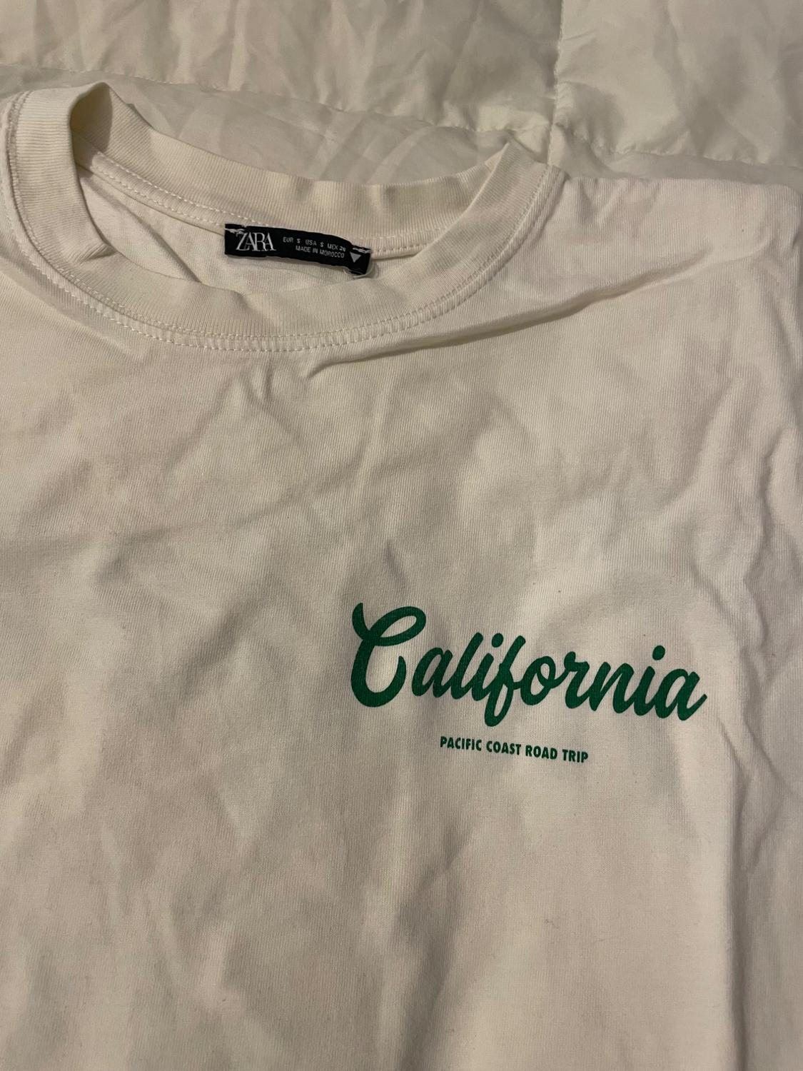 FADED-EFFECT T-SHIRT WITH SLOGAN - Image 2