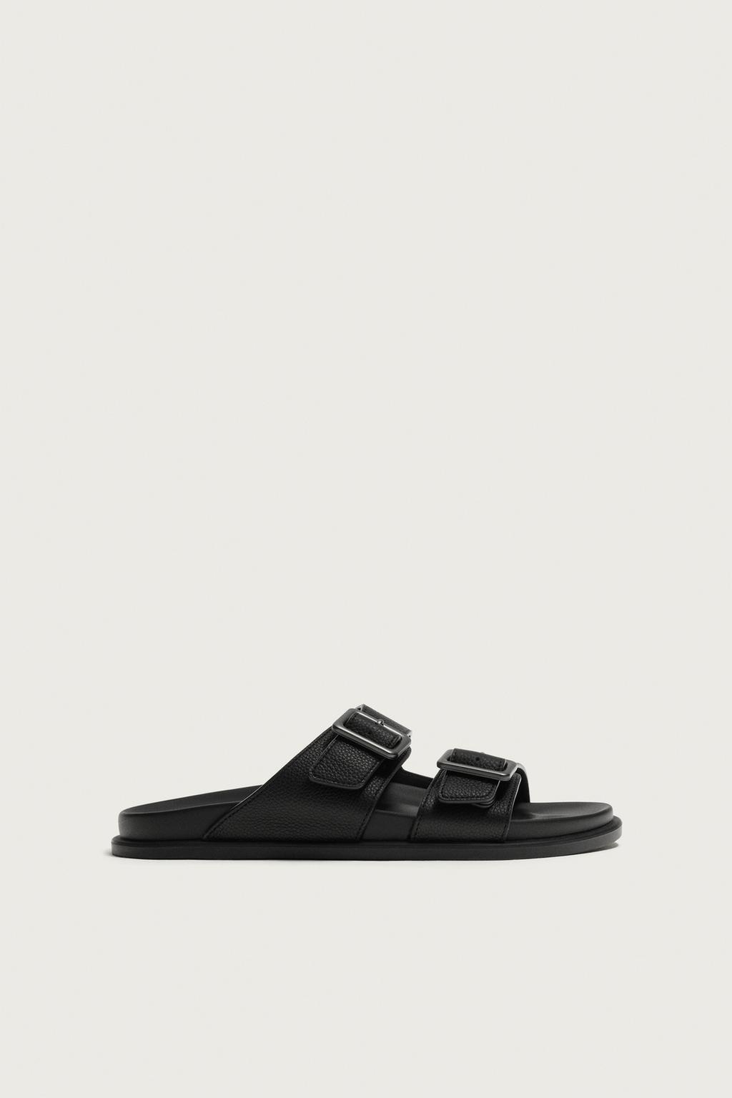 LEATHER STRAPPY SANDALS