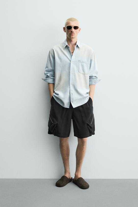 RELAXED FIT FLOWY CARGO SHORTS from Zara - $79.90