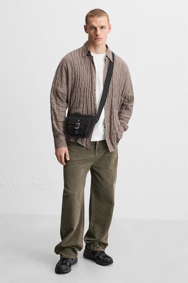 BOLSA A TIRACOLO TÉCNICA - Preto da Zara - Imagem 0