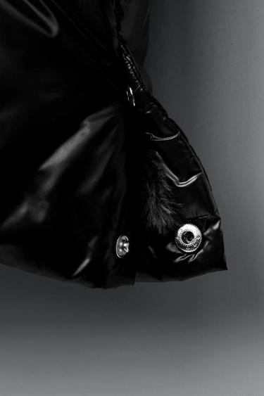 DOUDOUNE PLUME ET DUVET DÉPERLANTE ET COUPE-VENT - Noir de Zara - Image 6
