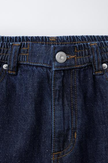 JEAN RELAXED BAGGY CONTRASTANT - Indigo de Zara - Image 2
