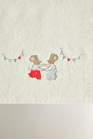 KIDS' MOUSE TOWEL - Light beige by Zara - Image 2