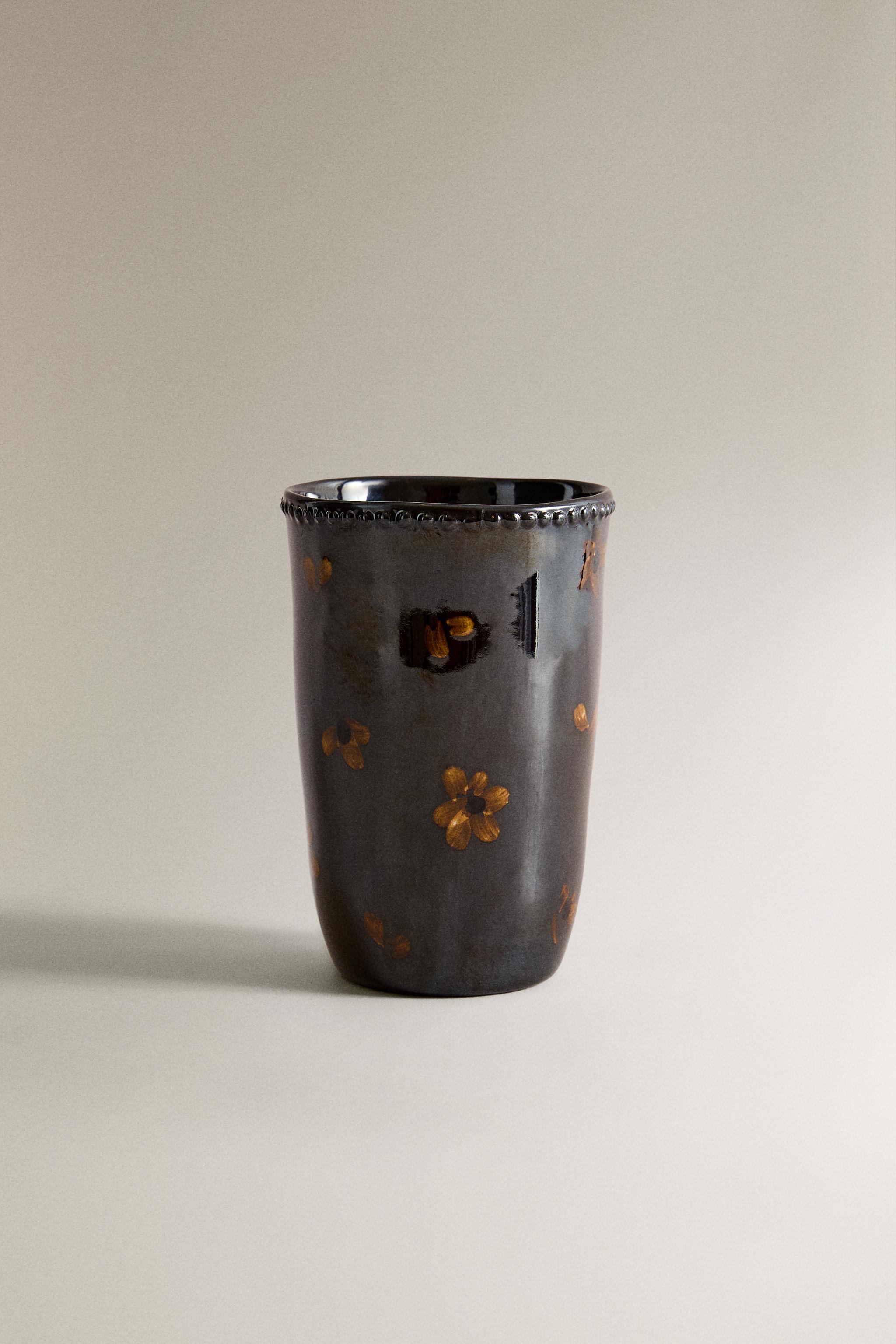 FLORAL TOOTHBRUSH HOLDER - Brown | ZARA United States