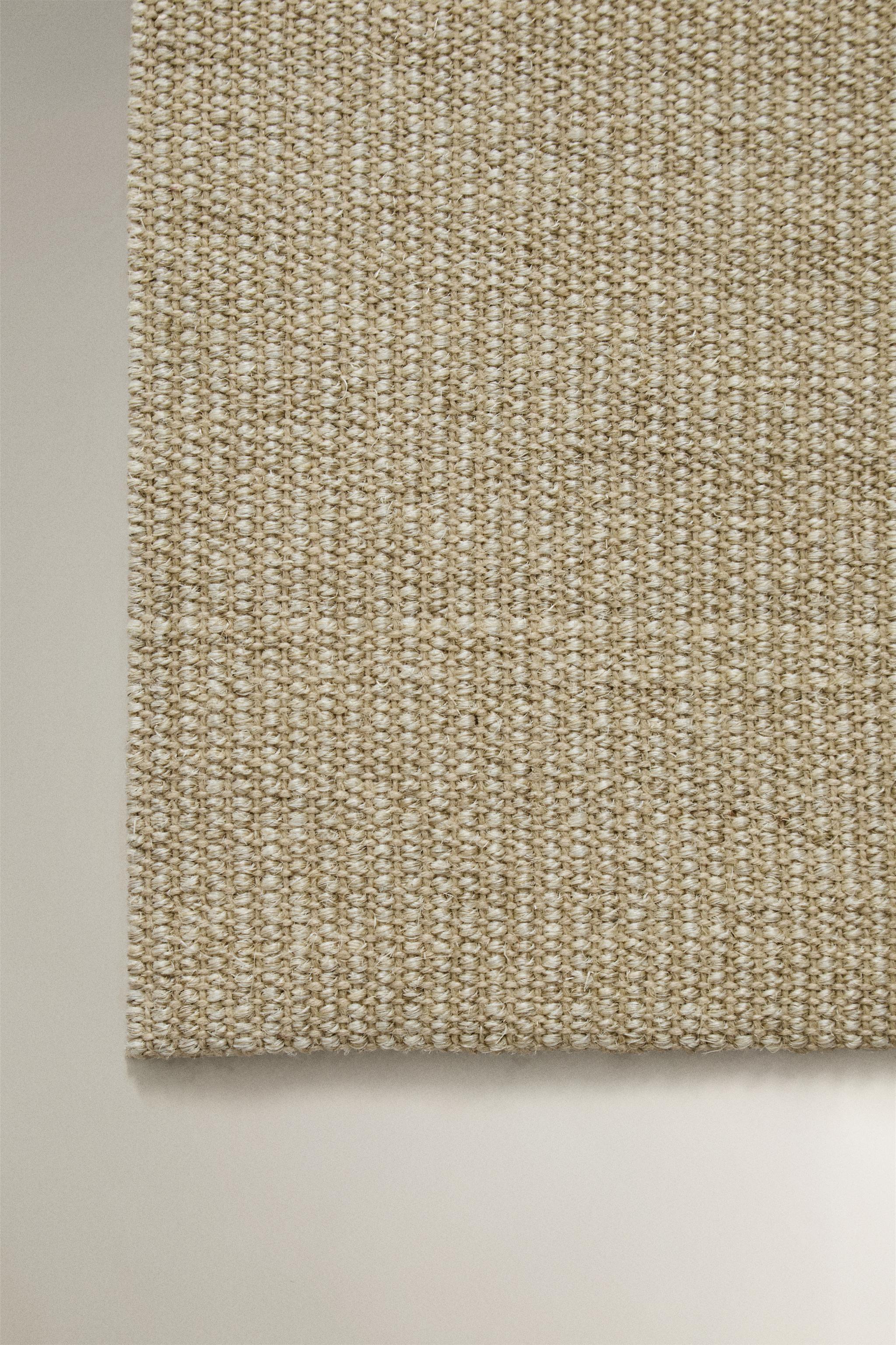 WOVEN SISAL AREA RUG — White
