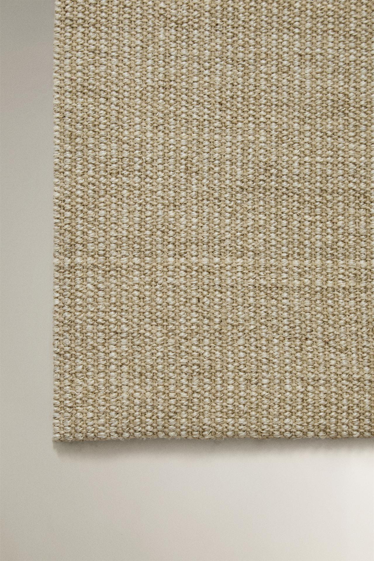 WOVEN SISAL AREA RUG — White