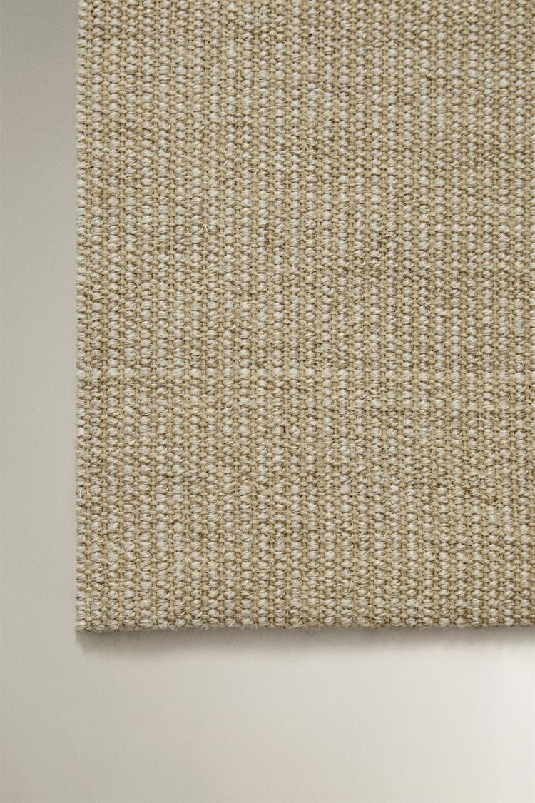 WOVEN SISAL AREA RUG — White