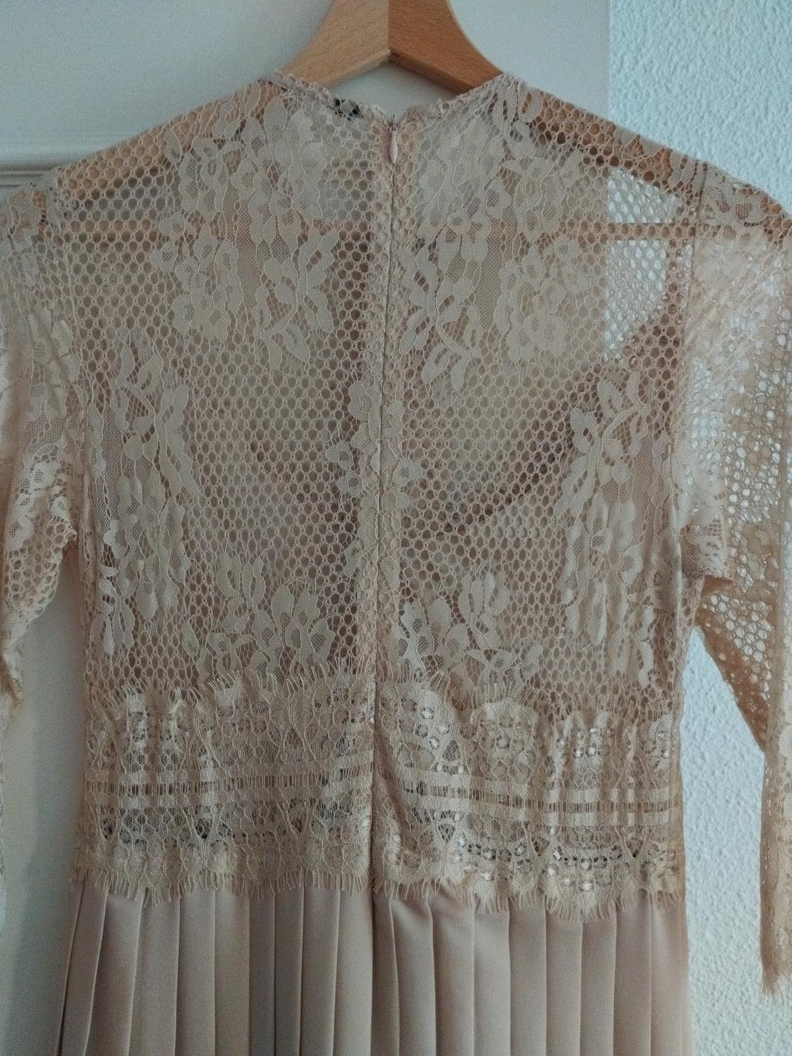 CONTRAST PLEATED DRESS - Image 3