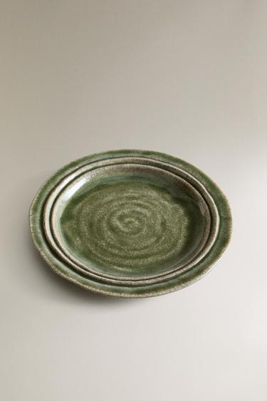TERRACOTTA SIDE PLATE - Green by Zara - Image 1
