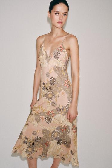 ROBE STYLE LINGERIE IMPRIMÉE ZW COLLECTION - Multicolore de Zara - Image 3