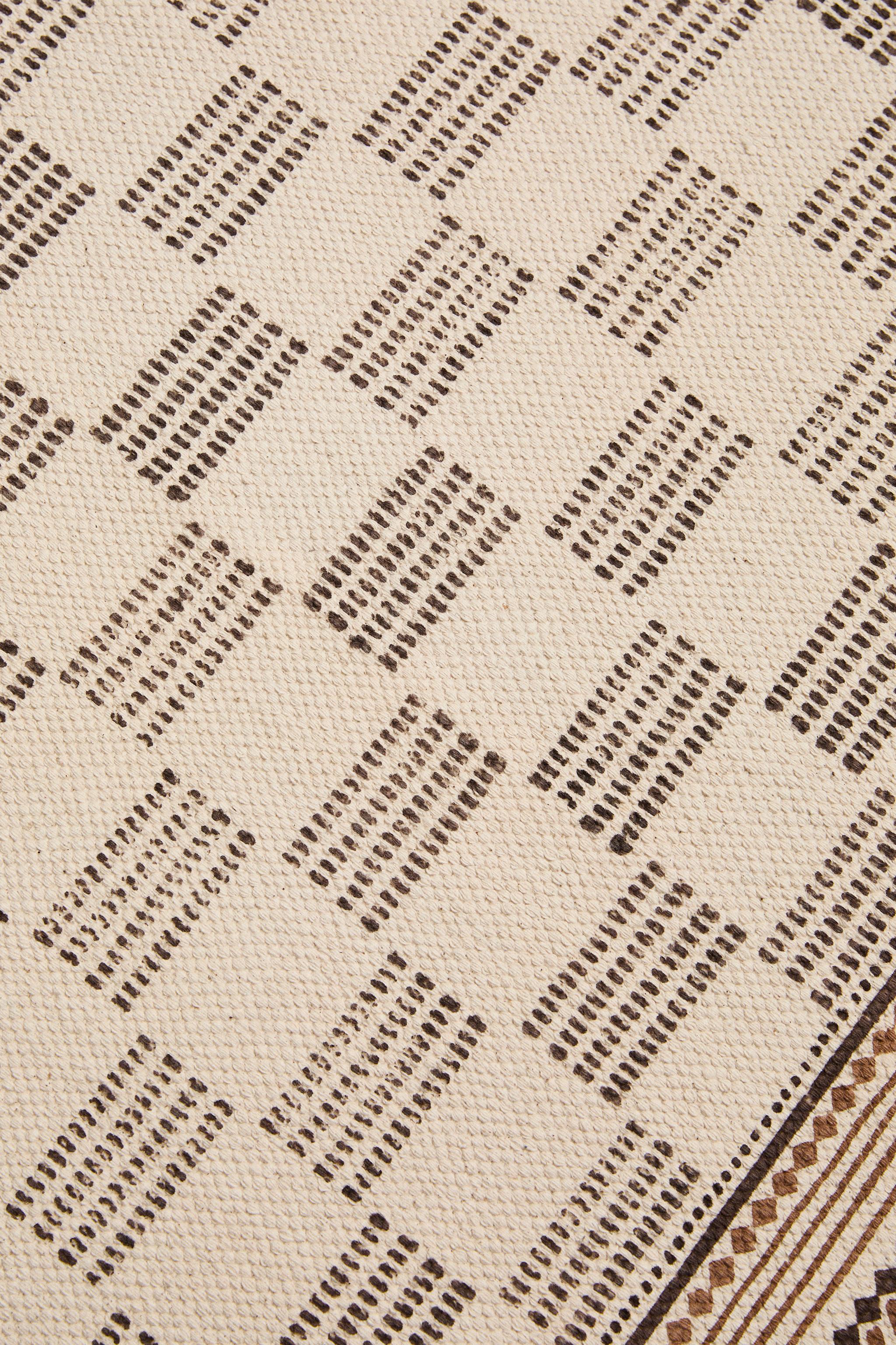 COTTON BLOCK PRINT RUG