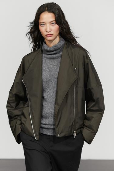 Lightweight quilted bomber jacket — Khaki 2