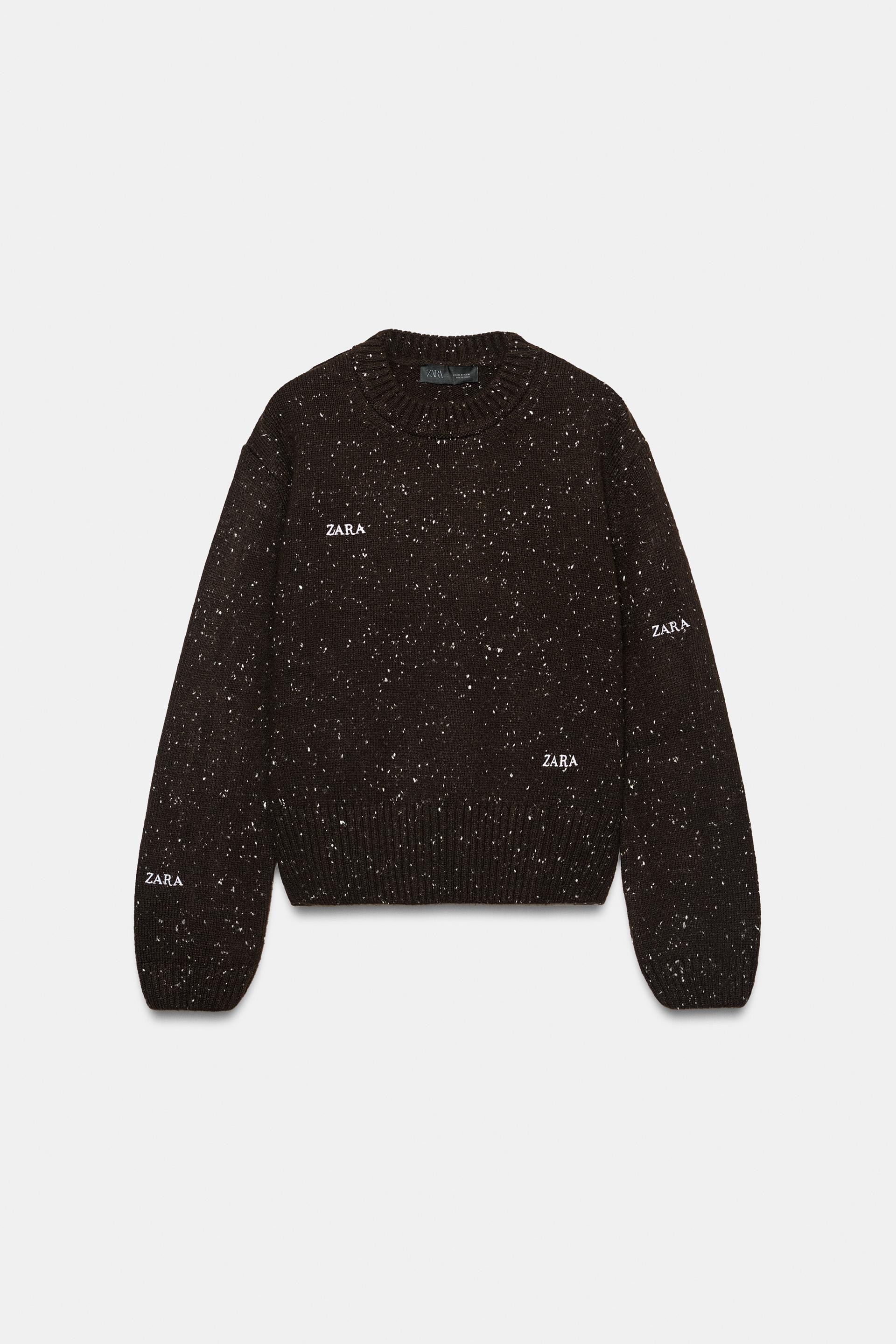 EMBROIDERED LETTER KNIT SWEATER thumbnail 5