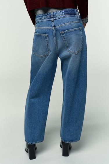 JEAN Z1975 BARREL TAILLE MOYENNE - Bleu moyen de Zara - Image 4