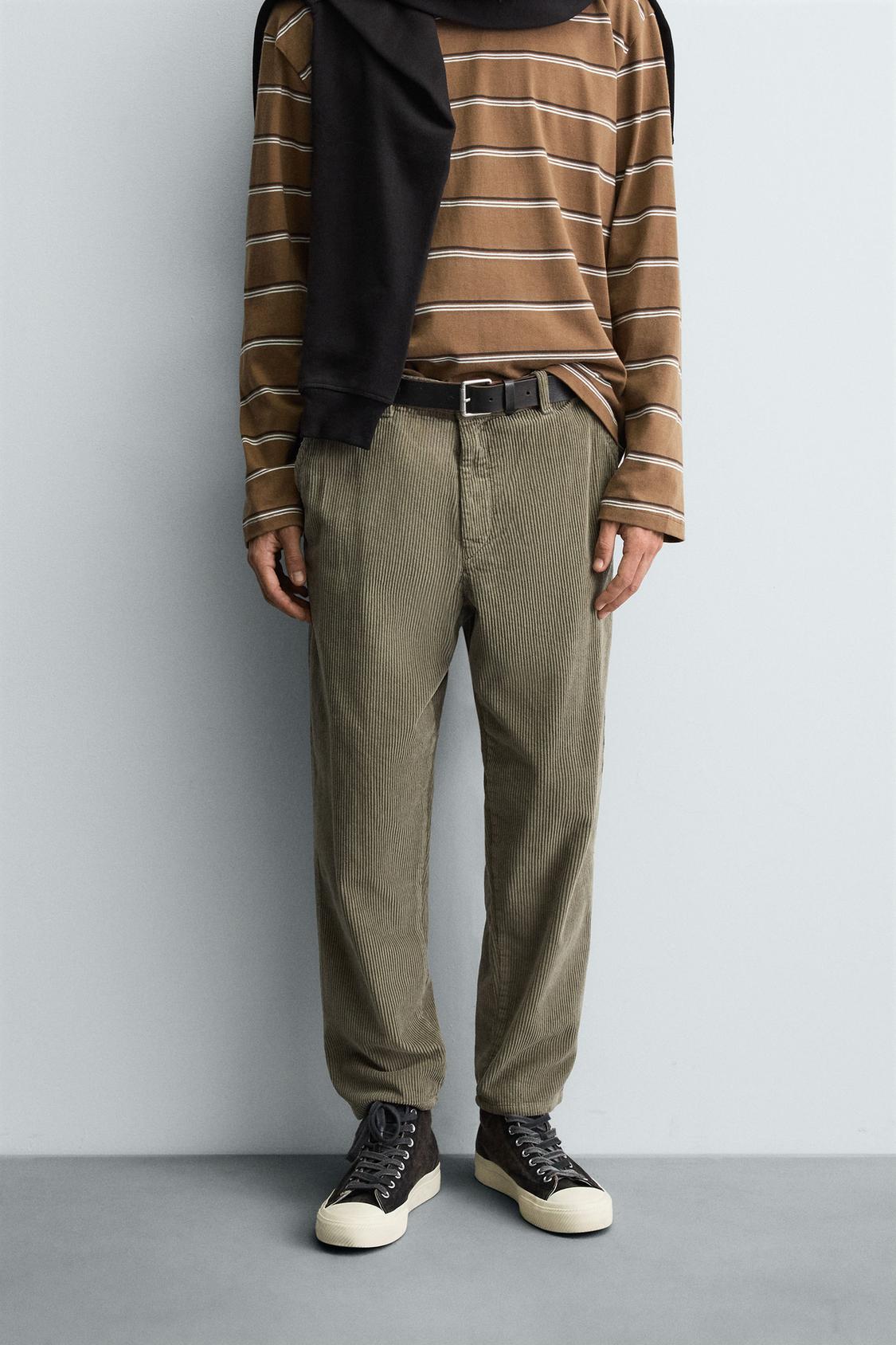 CARROT FIT CORDUROY TROUSERS