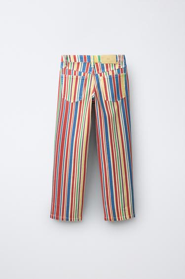 STRIPED STRAIGHT FIT JEANS - striped by Zara - Image 1