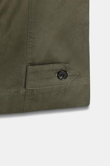 PANTALON BARREL À PASSANTS - Kaki foncé de Zara - Image 8