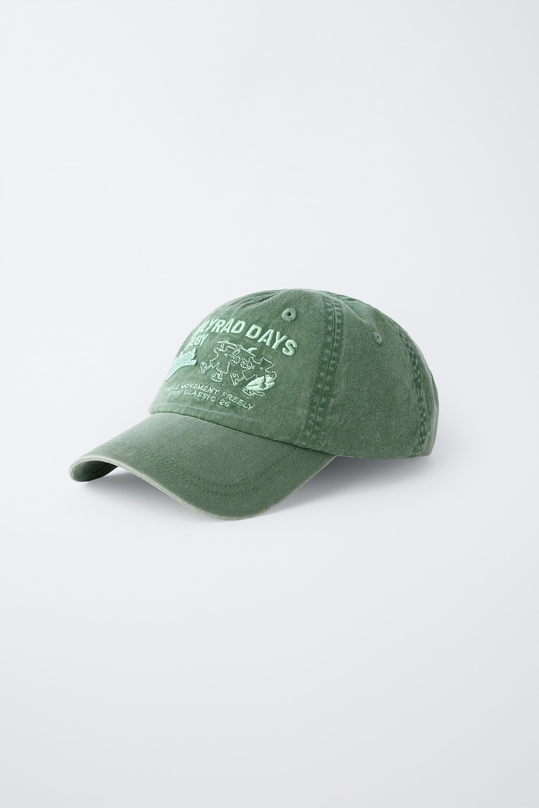 CASQUETTE LOGO BRODÉ - Vert foncé | ZARA France