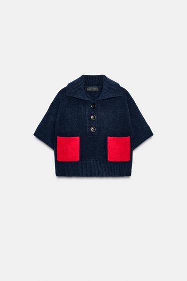 HAUT EN MAILLE À MANCHES COURTES - unique de Zara - Image 4