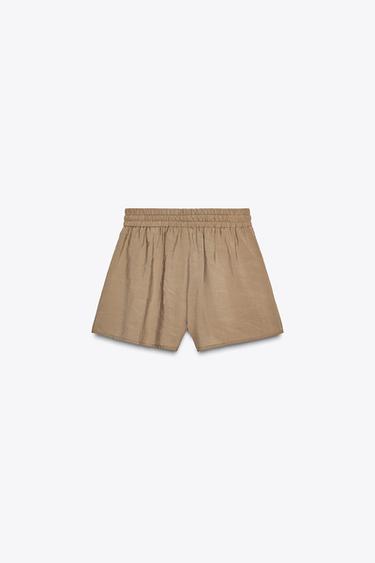 BERMUDA AVEC CORDON FANTAISIE - Marron / Taupe de Zara - Image 5