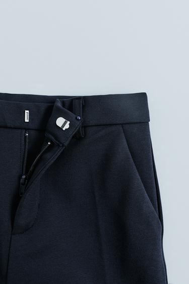 COMFORT SUIT TROUSERS - Navy blue by Zara