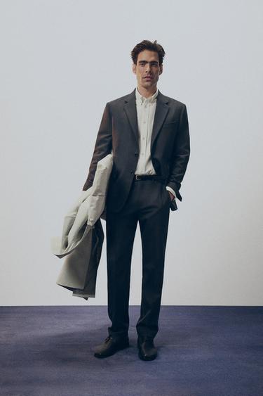 100% WOOL REGULAR FIT SUIT - 864 by Zara