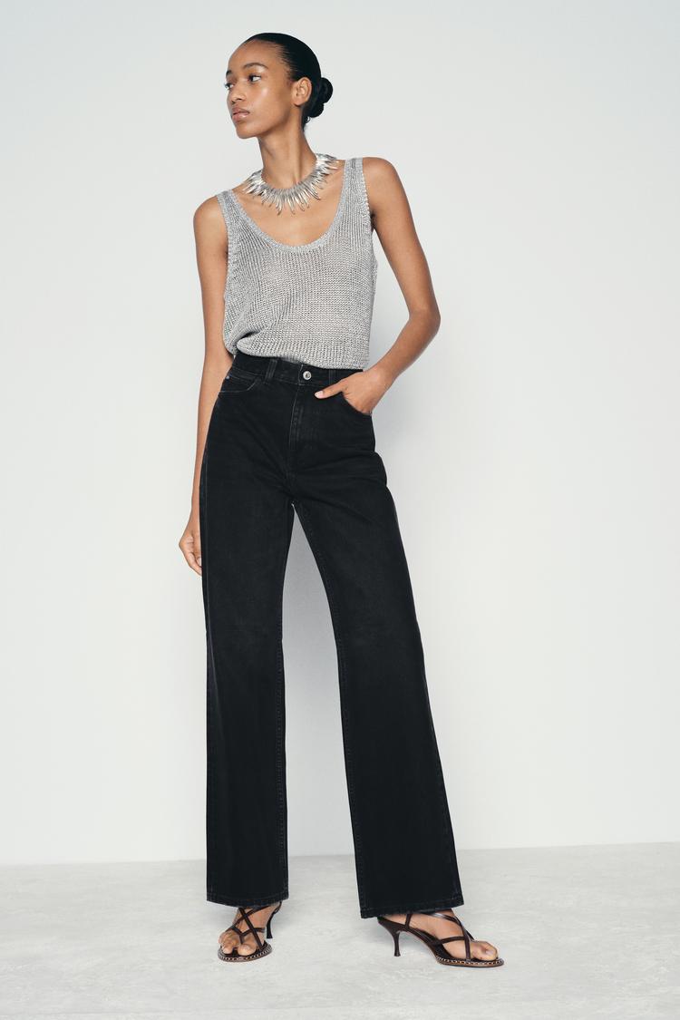 Wide Leg Pantaloni Zara Vita Alta Wide Leg Trousers Pantaloni A