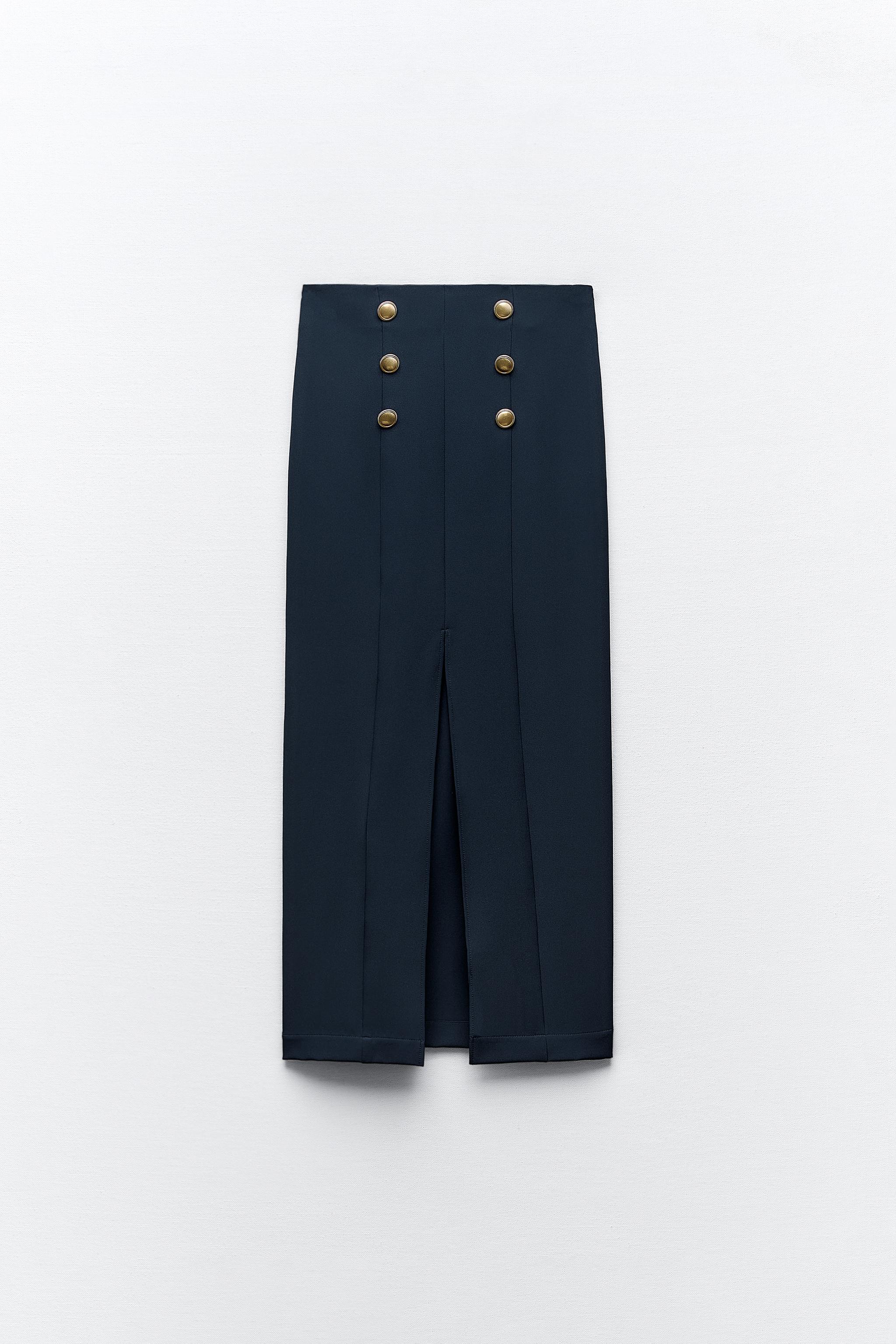 Pencil skirt zara navy sale