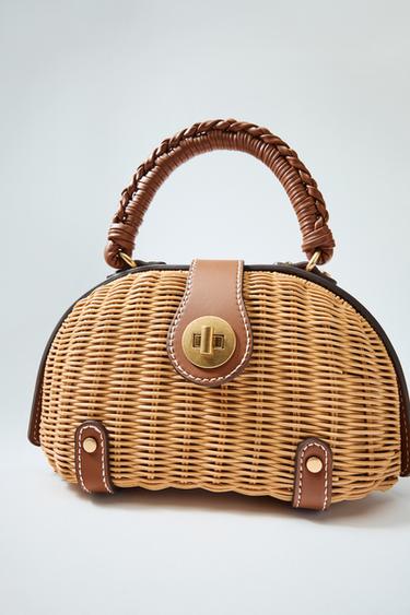 RIGID MINI CROSSBODY BAG - camel by Zara