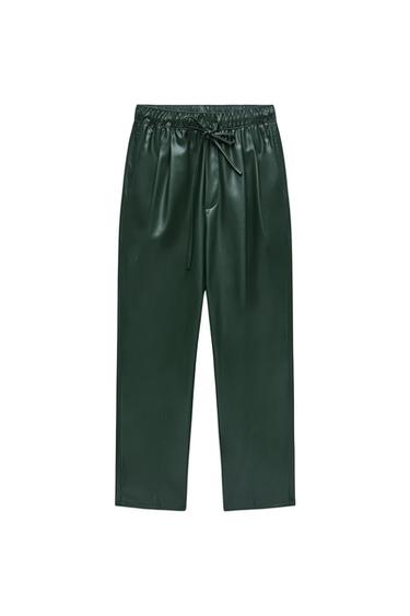 FAUX LEATHER THE WEEKEND TROUSERS