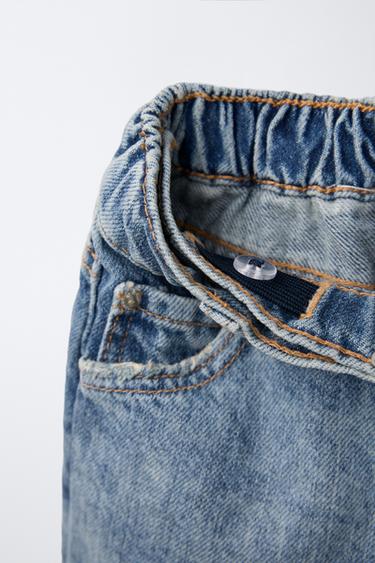 DENIM BERMUDA SKORT - Mid-blue by Zara - Image 3