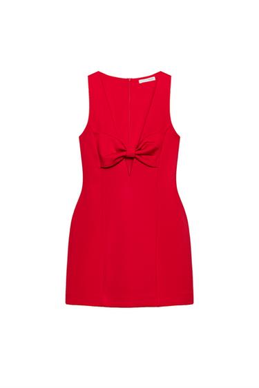 MINI DRESS WITH BOW