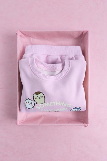 Zara ©NAGANO 吉伊卡哇印花運動衫 - 粉紅色