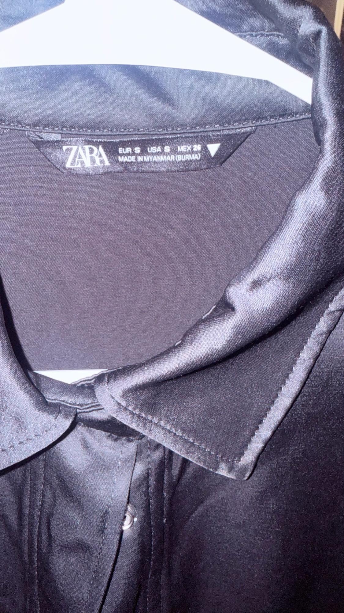 OVERSIZED SATIN EFFECT OVERSHIRT - Image 3