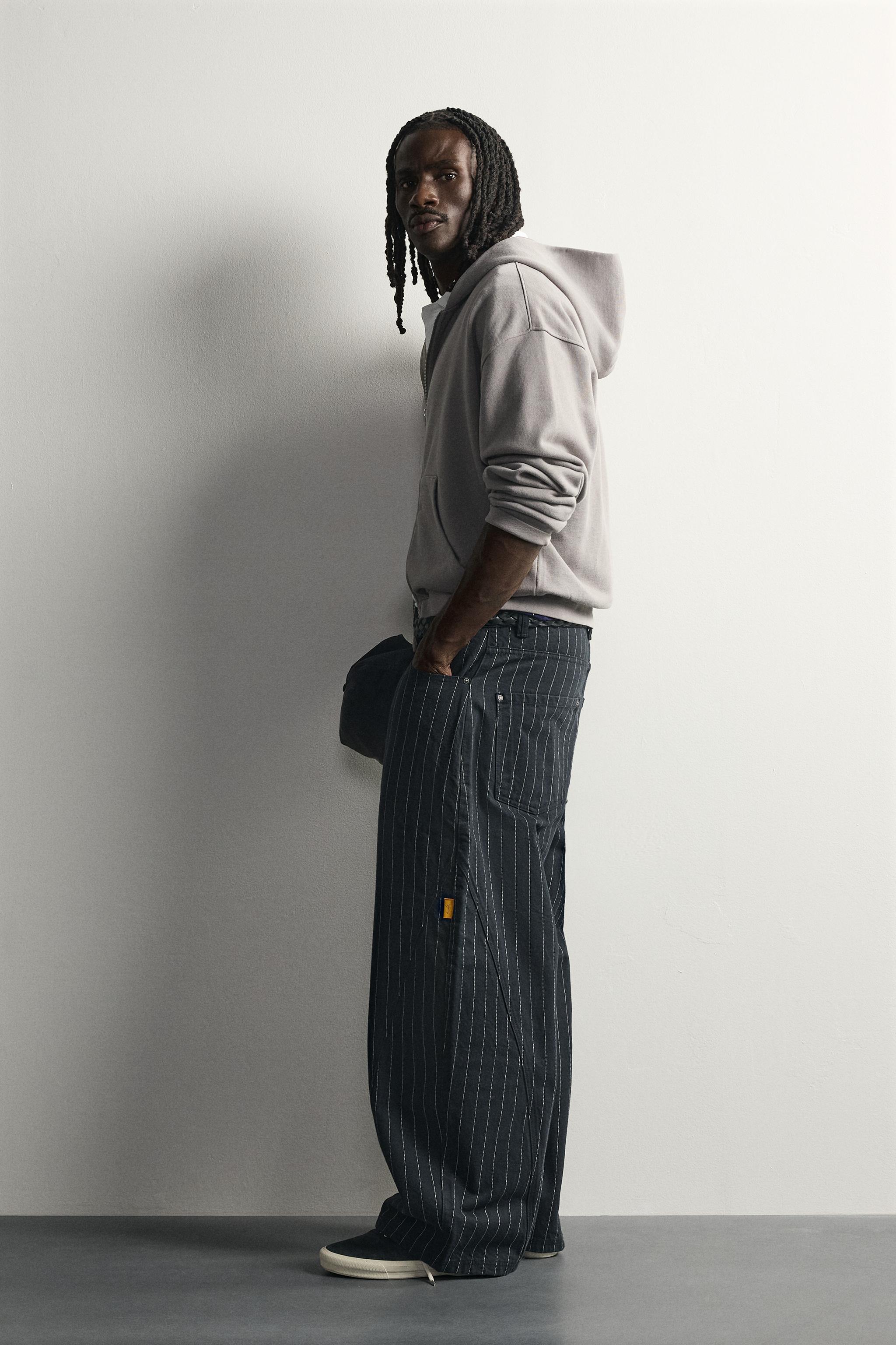 PINSTRIPE BALLOON FIT PANTS - thumbnail 4