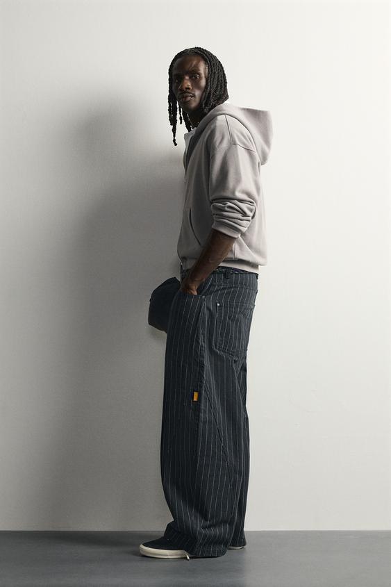 PANTALON BALLOON FIT RAYURES - rayures de Zara - Image 3