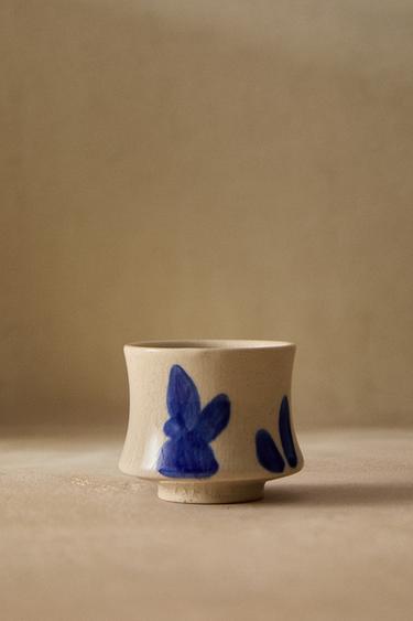 CERAMIC MINI MUG WITH PAINTED MOTIFS - Ecru by Zara - Image 5